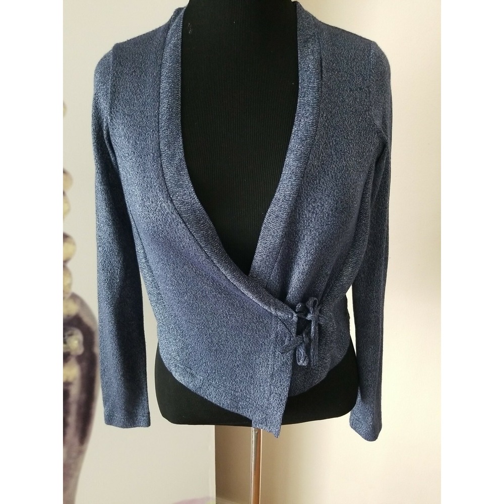 MADO et les Autres Women's Tie Front Crop Length Long Sleeve Cardigan Size 1